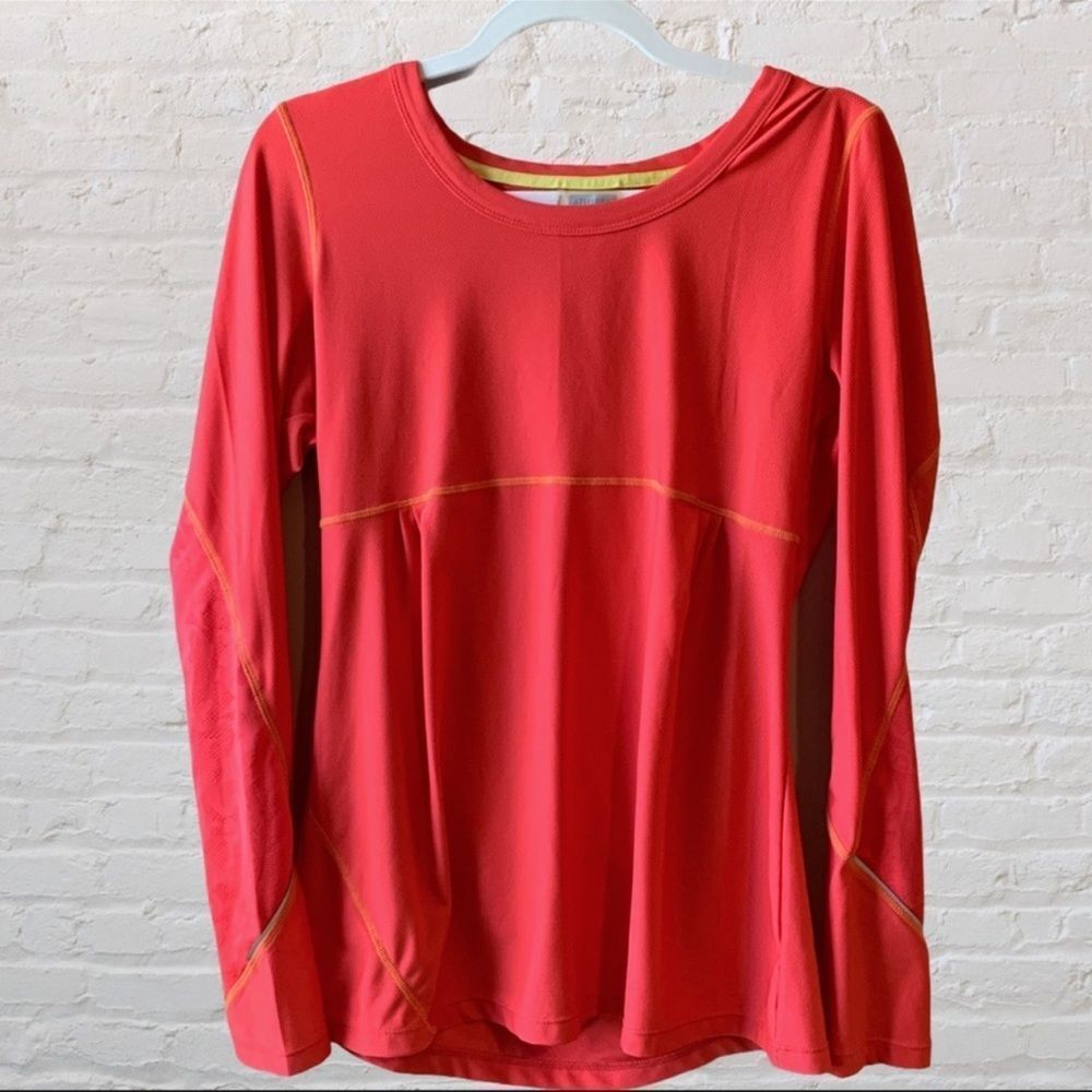 Athleta Coral Long Sleeve Workout Top M